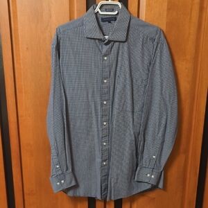 Tommy Hilfiger Navy Check Dress Shirt